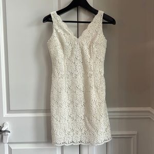 Ann Taylor Off-White Lace Dress
